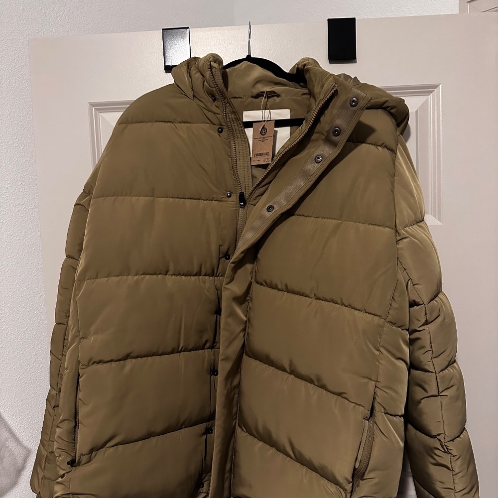 Aware Men's Recycled Polyester Hooded Puffer Jacket - Picture 5 of 6